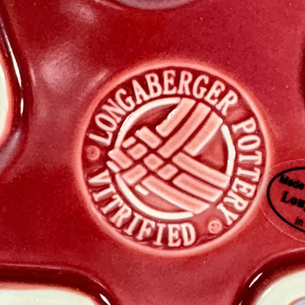 Longaberger Star Bowl Paprika 7 in Woven Traditions for Dips Candy Serving‎ Dish